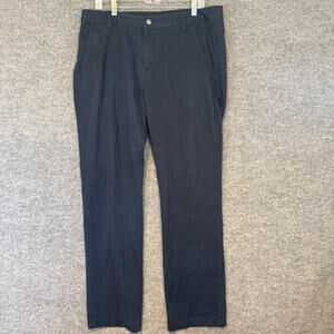 Volcom‎ Pants Mens 36 Blue Chino Straight Leg Casual Comfort Belt Loops Pockets